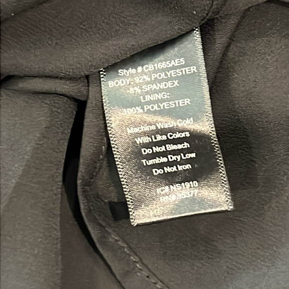 Sanctuary Live It Up Black Metallic Peasant Blouse Long Sleeve Metallic Gray - Picture 7 of 7